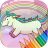 Happy Unicorns Coloring For Kids And Toddlers