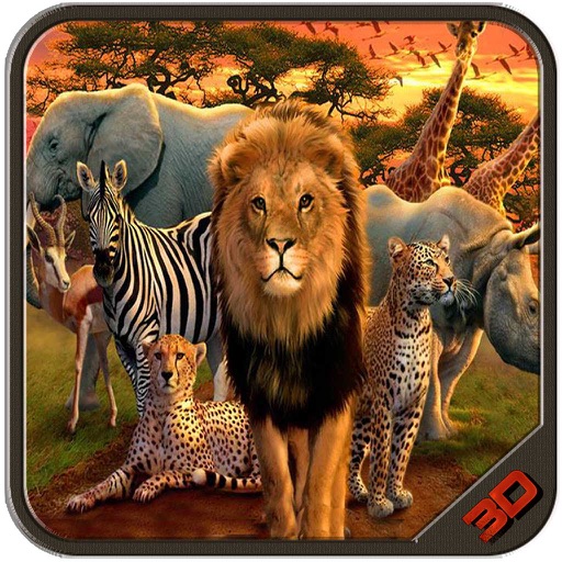 Wild Animal Hunting: Hunter in African Boscage Icon