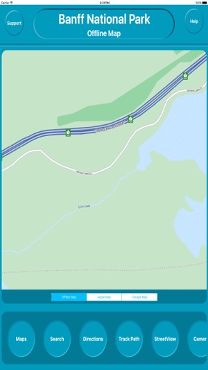 Banff National Park Offline City Maps Na