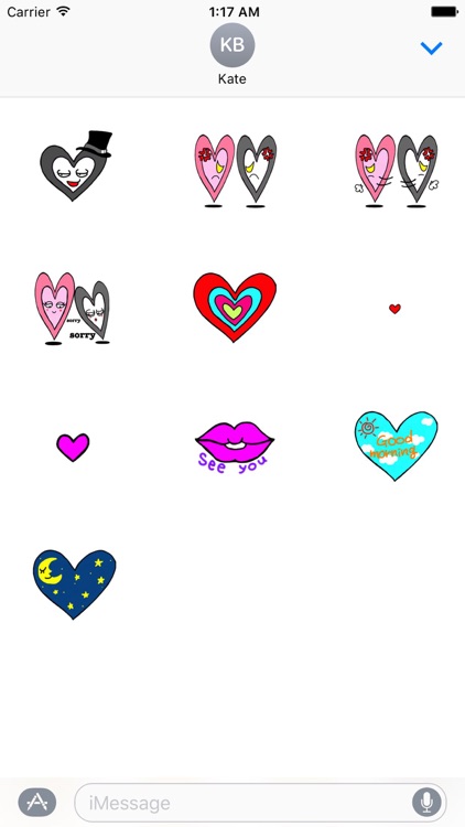 Valentine's Day Cards Stickers Packs