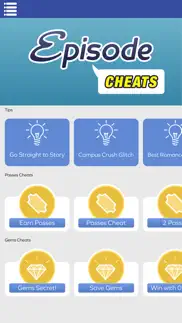 passes & gems cheats for episode choose your story iphone screenshot 1