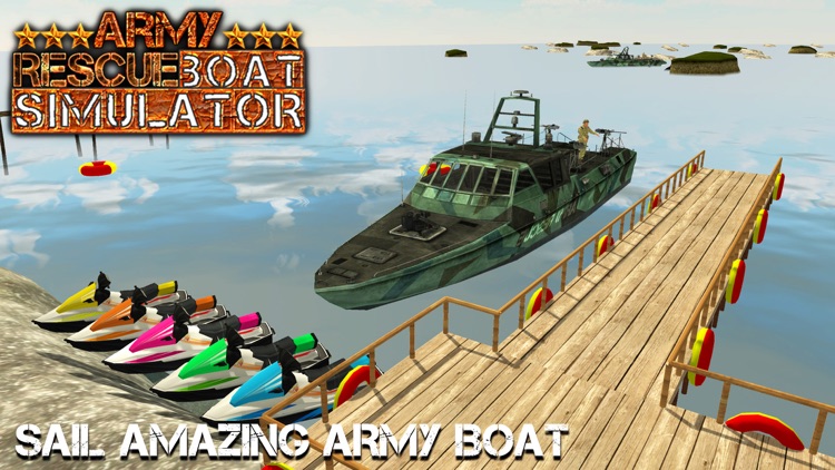 Army Rescue Boat Simulator & 911 Coast Emergency