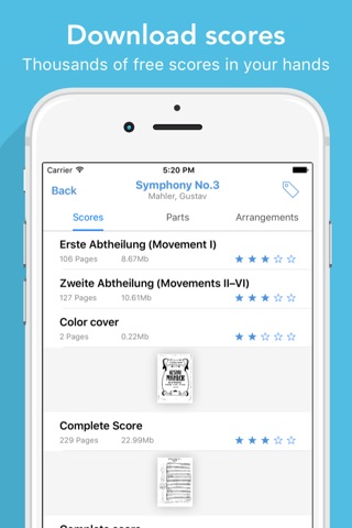 iClassicalScores screenshot 2