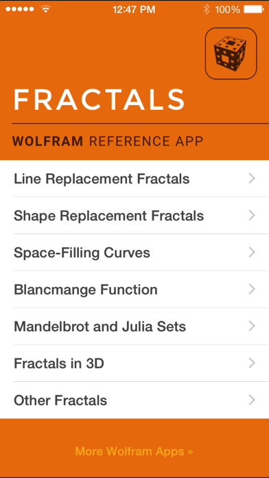 How to cancel & delete Wolfram Fractals Reference App from iphone & ipad 1
