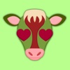 Christmas Cow Emoji Stickers