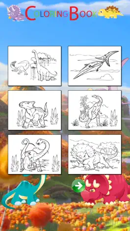 Game screenshot Jurassic Dinosaurs Coloring Pages Game hack