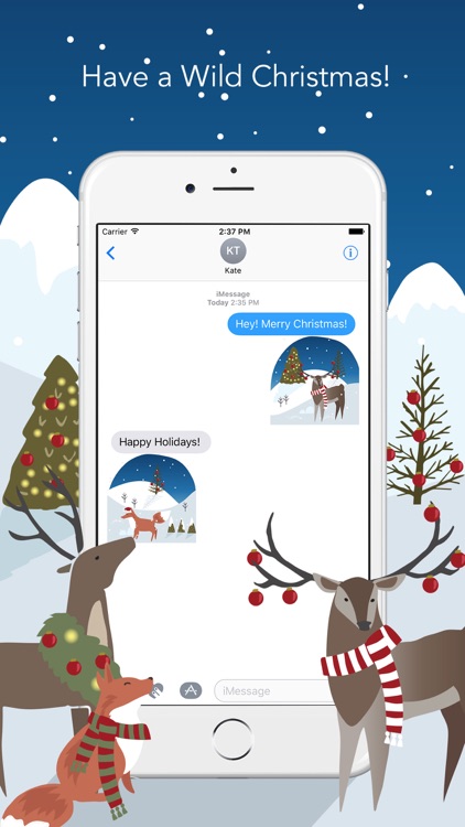Wild Christmas - Animated Christmas Stickers