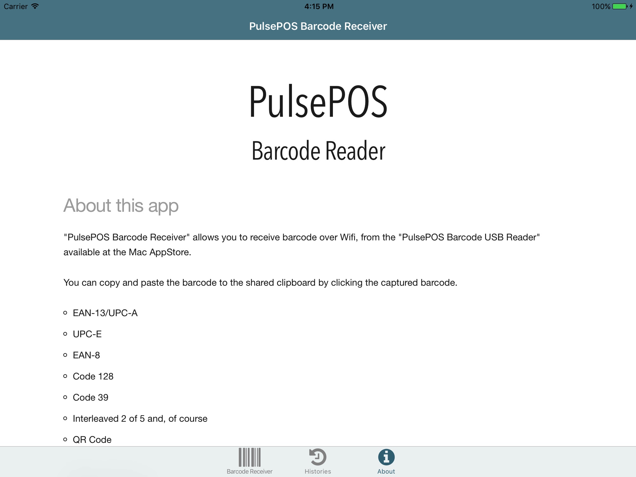 PulsePOS Barcode Receiver screenshot 3