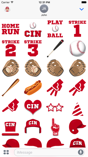 Cincinnati Baseball Stickers & Emojis(圖4)-速報App