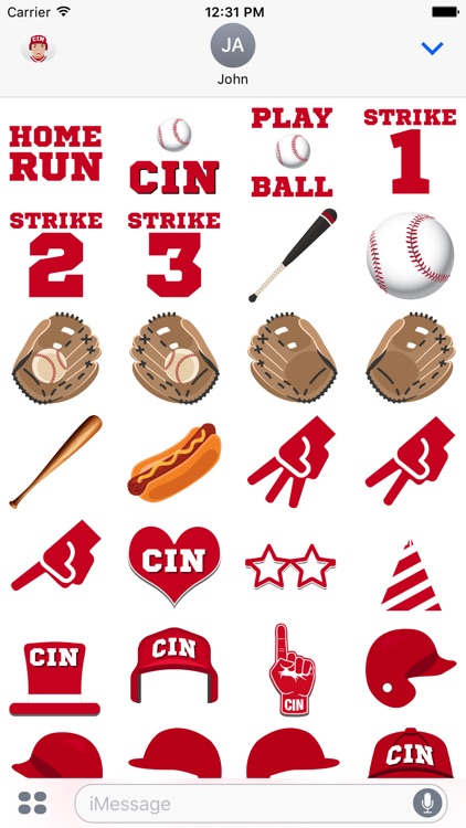 Cincinnati Baseball Stickers & Emojis screenshot-3