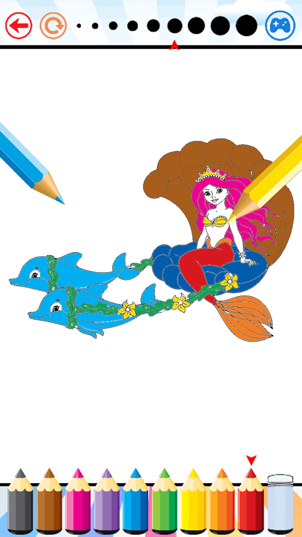 Download Mermaid Sea Animals Coloring Book Drawing For Kids Free Download App For Iphone Steprimo Com