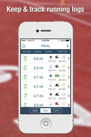 Run Diary Pro - náhled