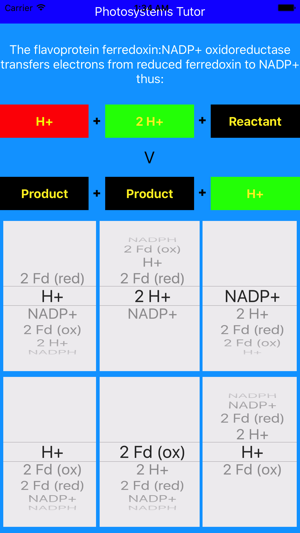 Photosystems Tutor