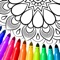 Icon Mandala Coloring Pages Game