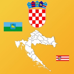 Croatia State Maps and Flags
