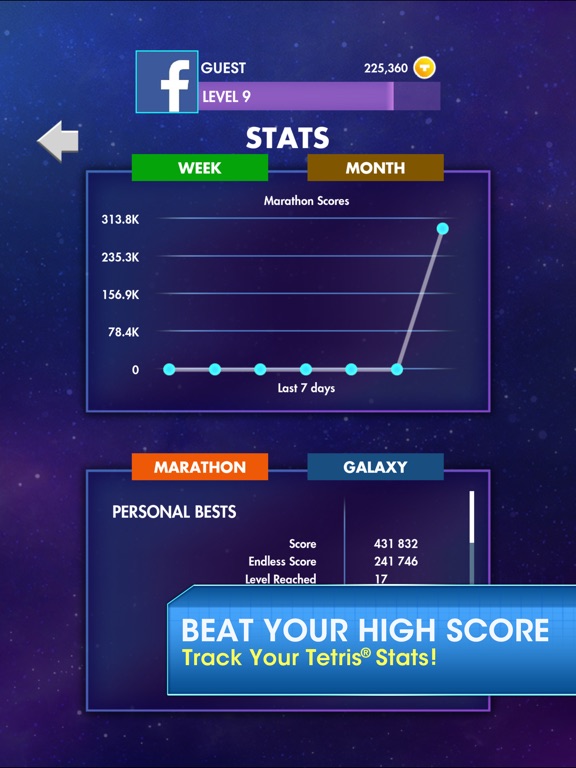 ea tetris app points