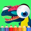 T Rex Dinosaur Coloring Book for kids free