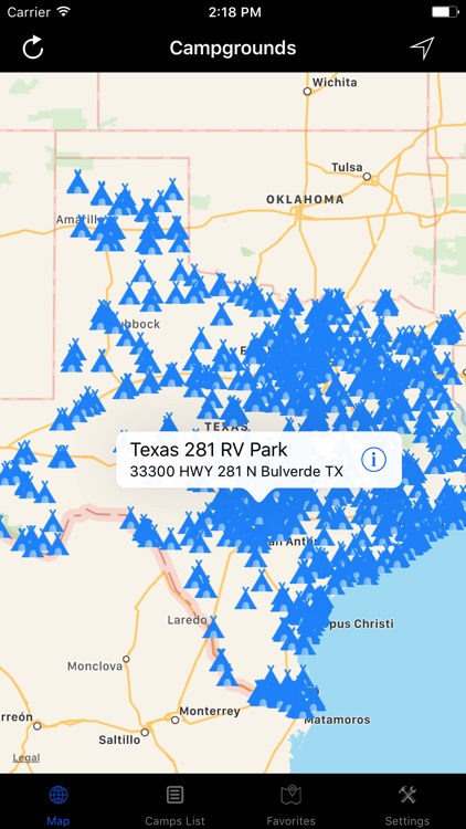 Texas – Campgrounds & RV Parks