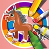 Pony Horse Coloring Book for Little Kids