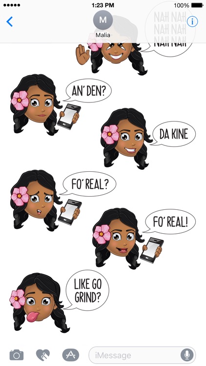 Animated Hawai'i Pidginmoji - Wahine