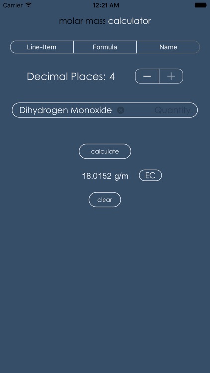 the molar mass calculator screenshot-4