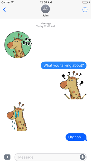 Mr Giraffe Animated Stickers(圖4)-速報App