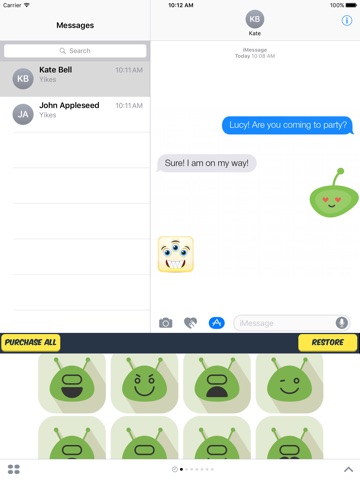 Alien Stickers - 80+ Cute Alien Emoji screenshot 2