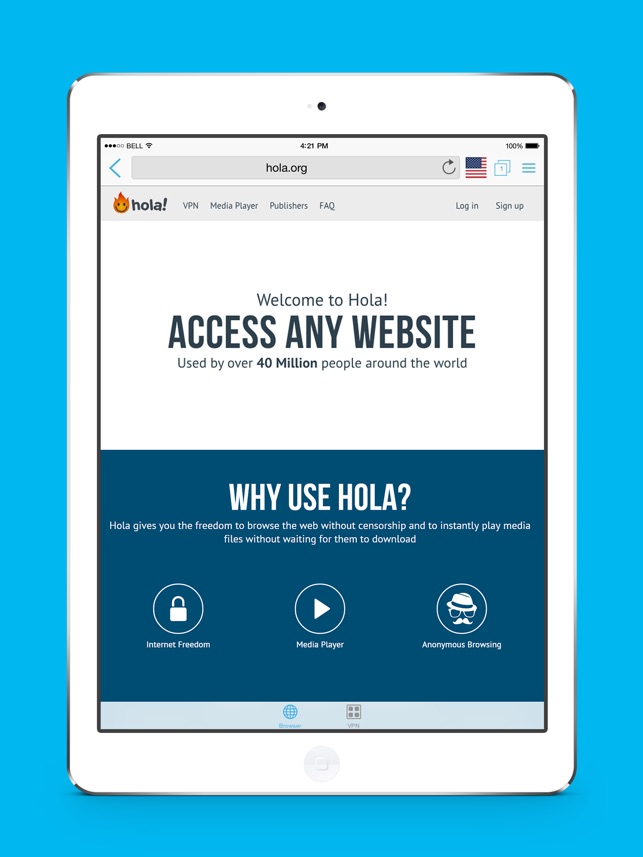 free hola download for ipad