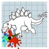 Draw and Color Stegosaurus For Toodle