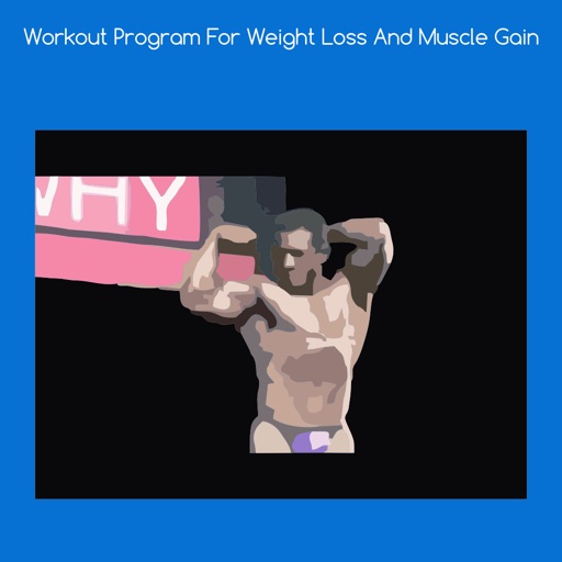 Workout program for weight loss and muscle gain icon