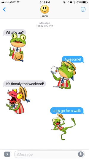 Frog in the Hat Stickers(圖3)-速報App