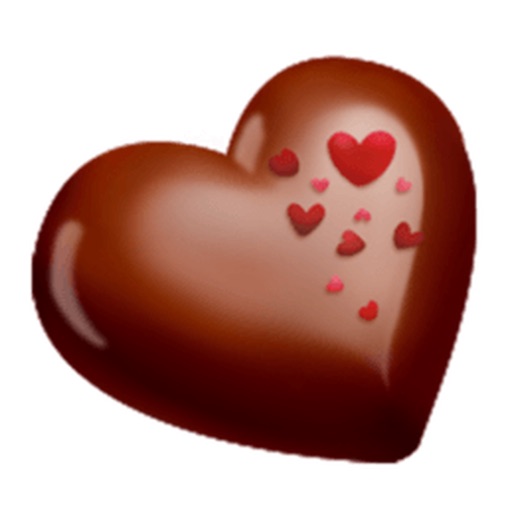 Sweet Chocolate For Valentine's Day Stickers icon