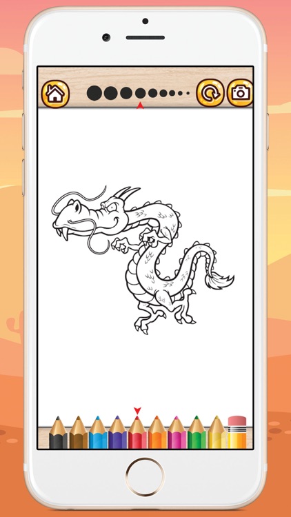 Game For Kids  Dragon Coloring Book screenshot-3