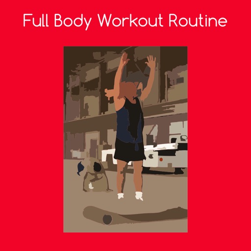 Full body workout routine icon