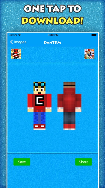 DanTDM theDiamondMinecart SKINS For Minecraft PE screenshot-4