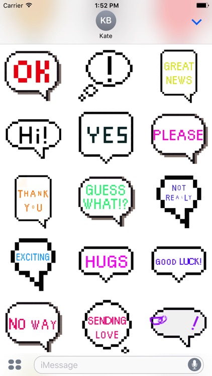 Animated Pixel Messages Stickers screenshot-2