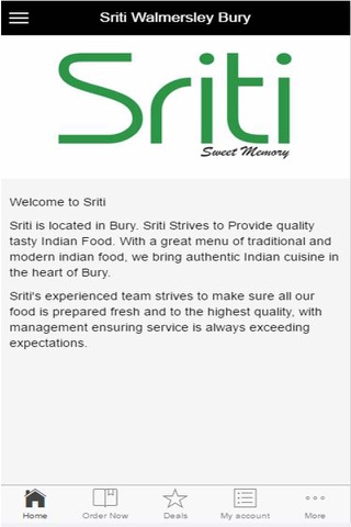 Sriti Indian Cuisine Bury screenshot 2