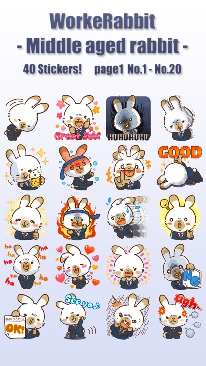 WorkeRabbit -  Sticker for iMessage