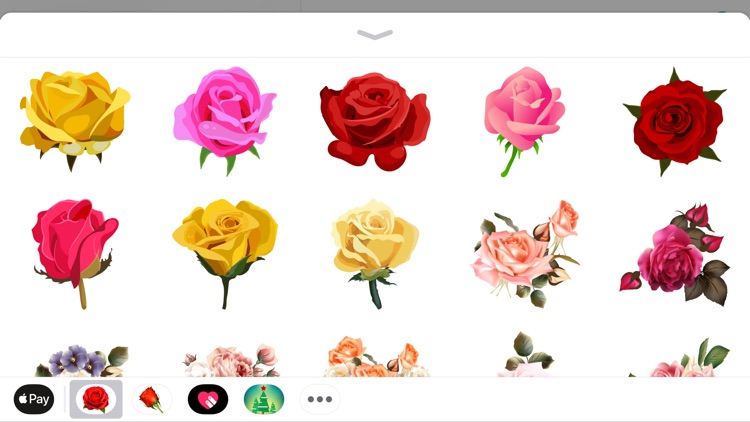 Romantic Roses Sticker Wishes