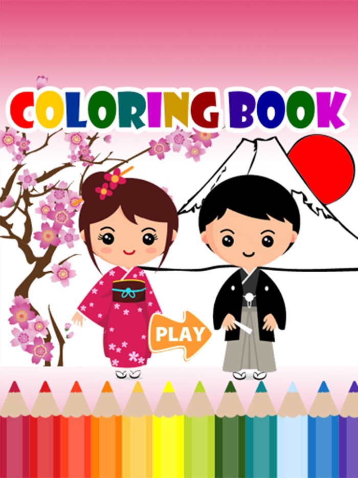 Kimono Fuji For Coloring Book Games