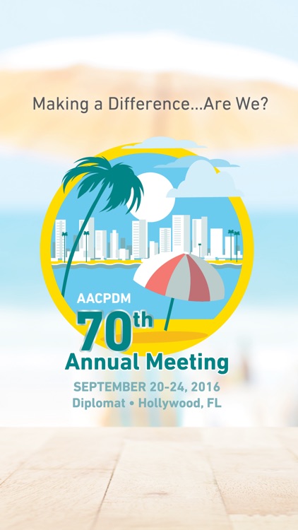 AACPDM 2016 Annual Meeting