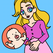 Draw Happy Baby : Puzzle Game