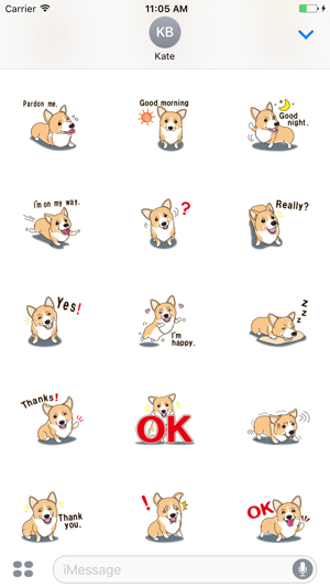 Happy Corgi Aniamted Sticker(圖3)-速報App