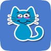 Animated Blue Cat Stickers for Messaging