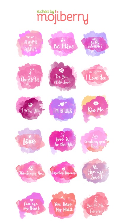 Love Watercolors by Mojiberry screenshot-3