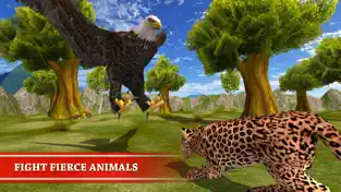 Screenshot 2 Salvaje Águila Survival Simulador - Animales Lucha iphone