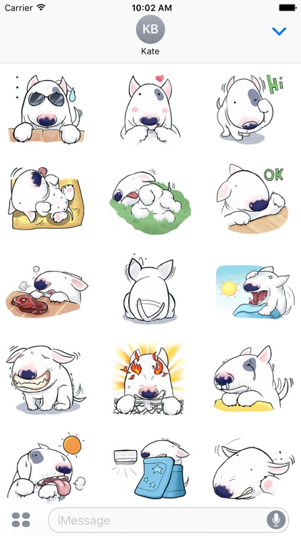 Funny Bull - Cute dog stickers for iMessage