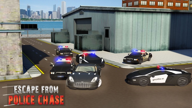 警察汽车粉碎土匪：监狱逃脱抢劫3D Police Car Chase Game(圖2)-速報App