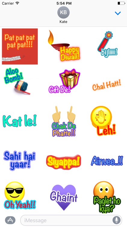 Oye Hoye: Funky Hinglish Stickers for iMessage