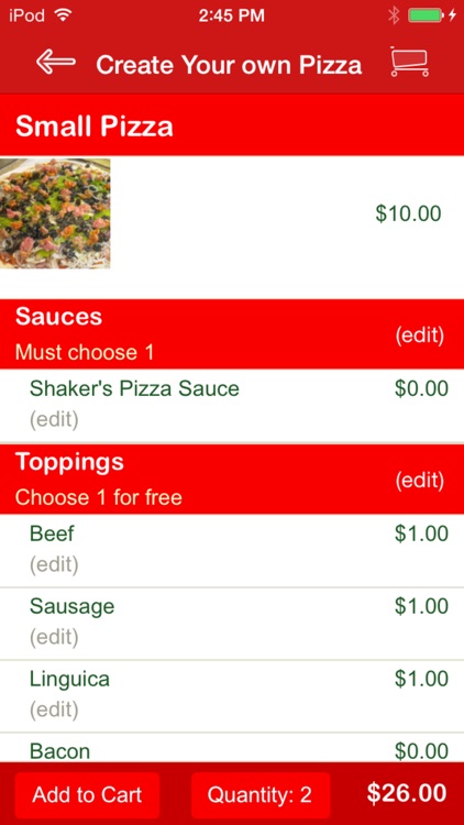 Shaker's Pizza